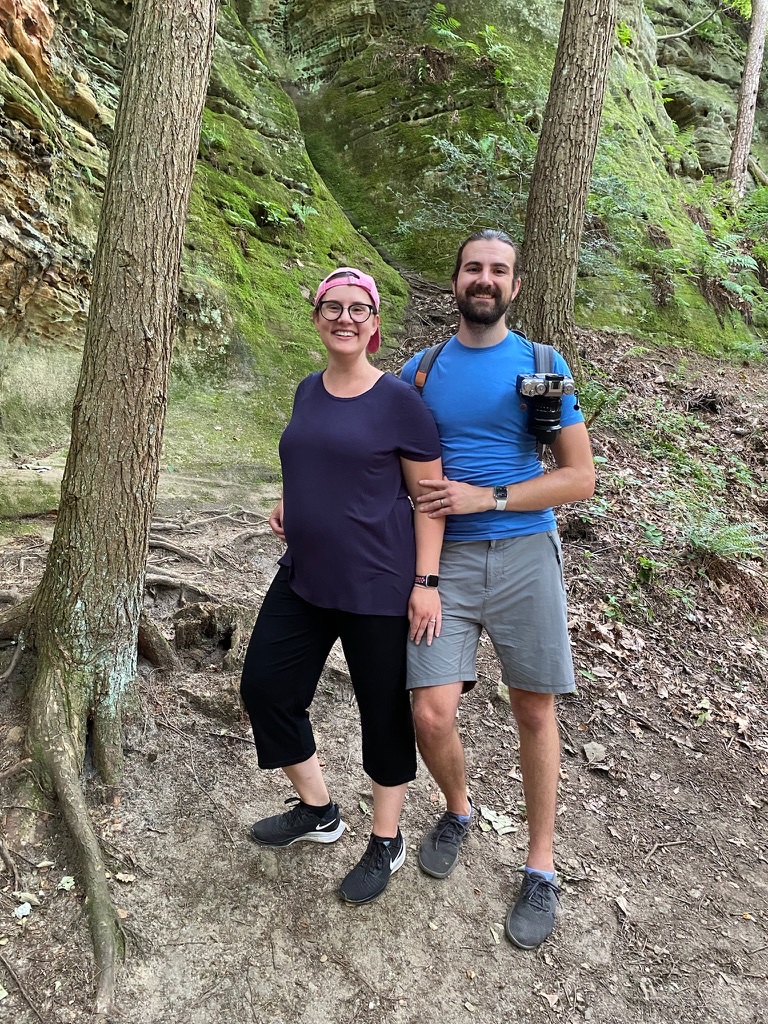 Us on a trail in Hocking Hills
