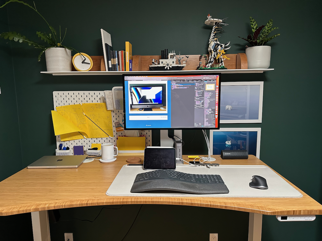Steve's office desk setup now